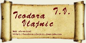 Teodora Vlajnić vizit kartica